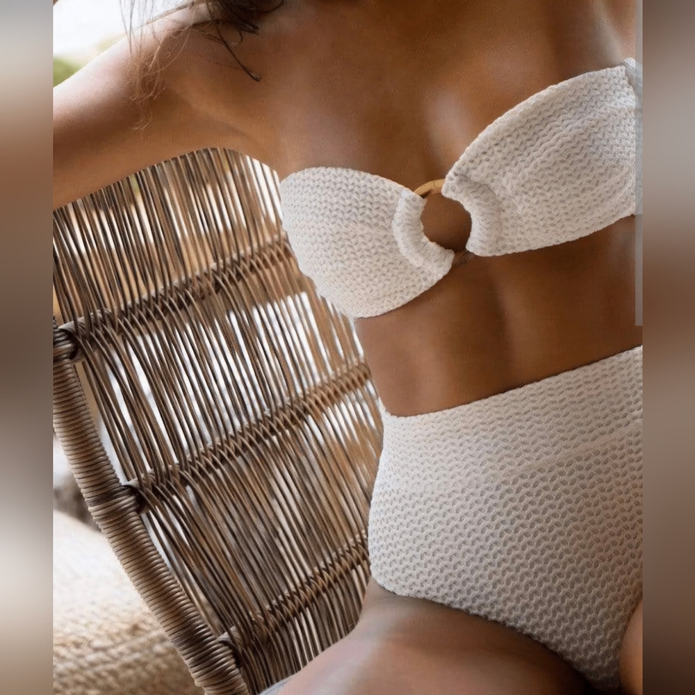 Montce Bikini Set In Bone Crochet
